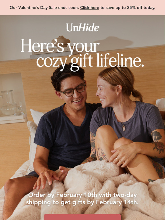 One last chance to gift for V-Day!