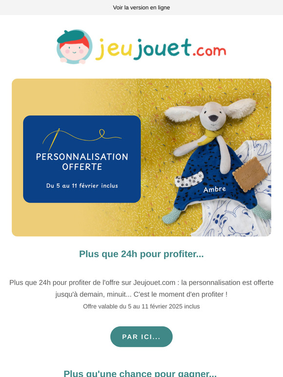 Plus que 24h pour profiter de la personnalisation OFFERTE sur mon site !