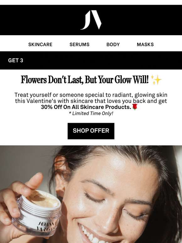 30% Off All Skincare This Valentine's  🌹✨
