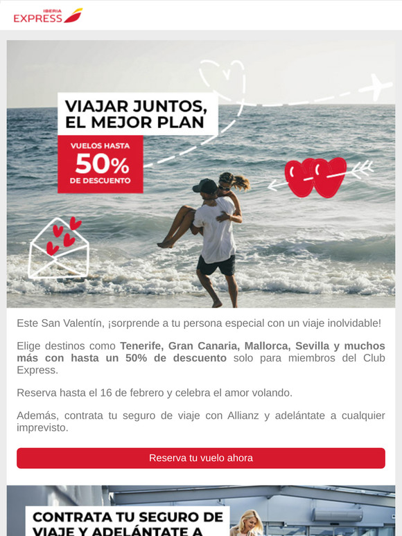 Tus destinos favoritos, juntos. ¡Hasta un 50% de dto!