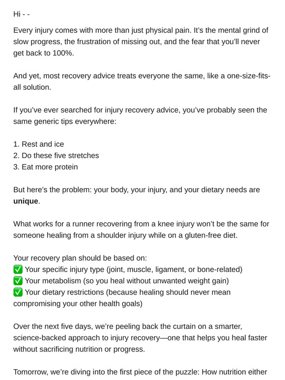 Healing Faster Starts Here