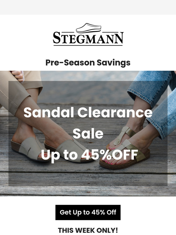 Sandal Clearance: Up to 45% Off 😍