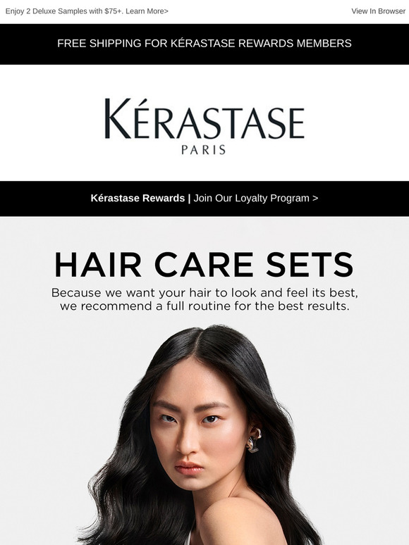 Use a haircare set & experience the difference