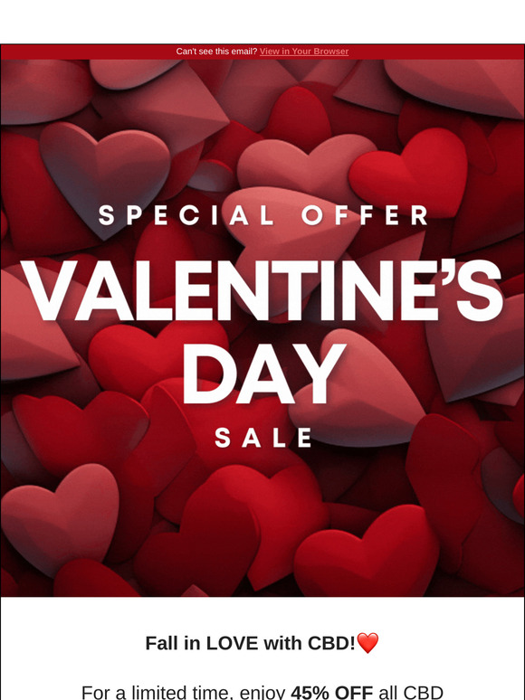 Fall in Love with CBD: 45% OFF + Free Shipping!❤️