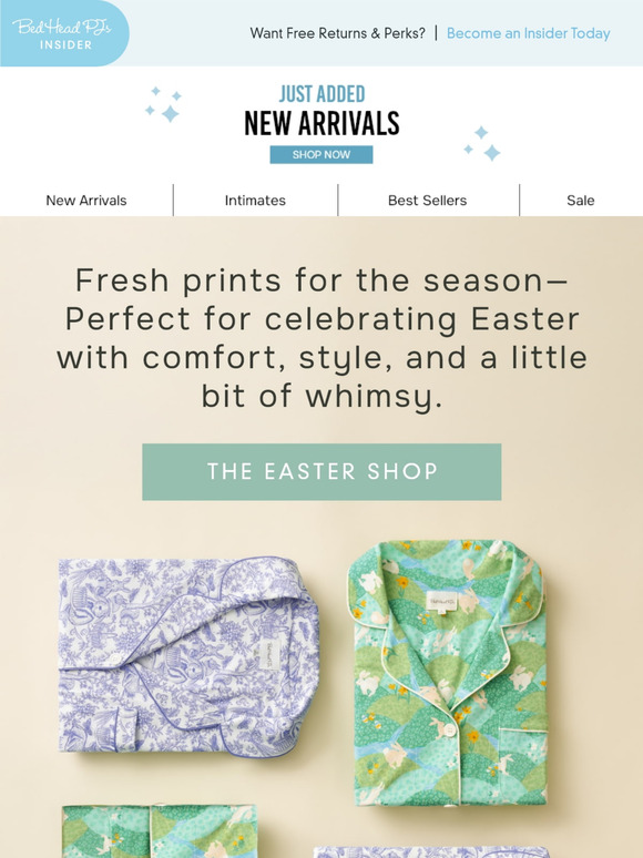 🤩 Hoppy Days Ahead: PJs from Our Easter Shop