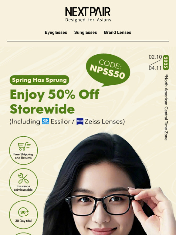 Spring into Savings: 50% Off Eyewear for Your Loved Ones! 🌸💖