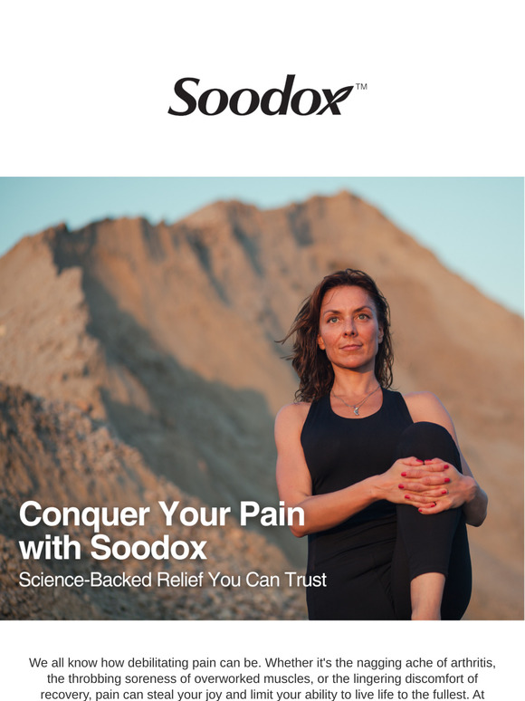 Conquer Your Pain with Soodox: Science-Backed Relief You Can Trust