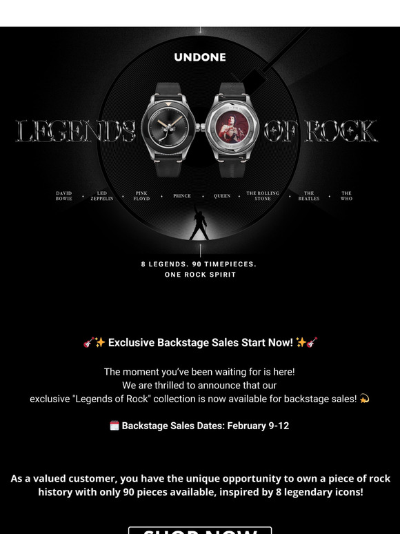 ⏰🎸 Last Chance! "Legends of Rock" Backstage Sales Live! 🎸⏰