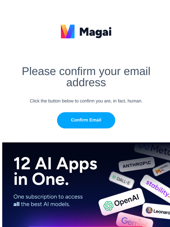 Confirm your email address