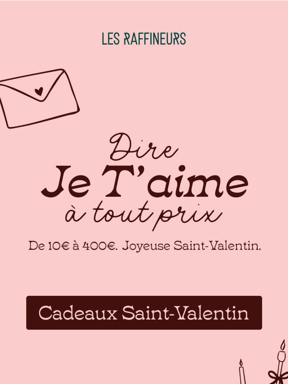 Des cadeaux d’amour à tous les prix 😍