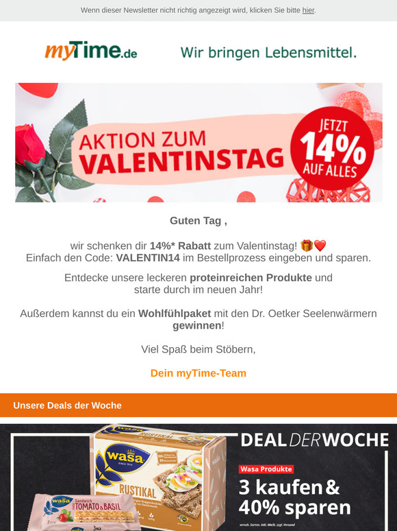 ❤️🎁 Nur kurze Zeit: 14%* Valentinsrabatt auf ALLES! 🎁❤️