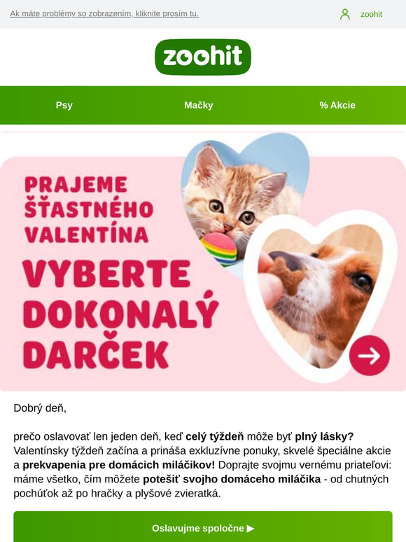 Získajte valentínske ponuky pre svojho domáceho miláčika 🩷