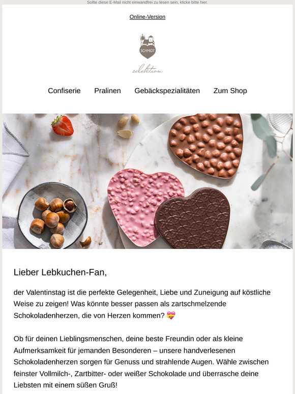  ❤️ Süße Liebe zum Valentinstag – Verschenke zartschmelzende Schokoladenherzen! ❤️