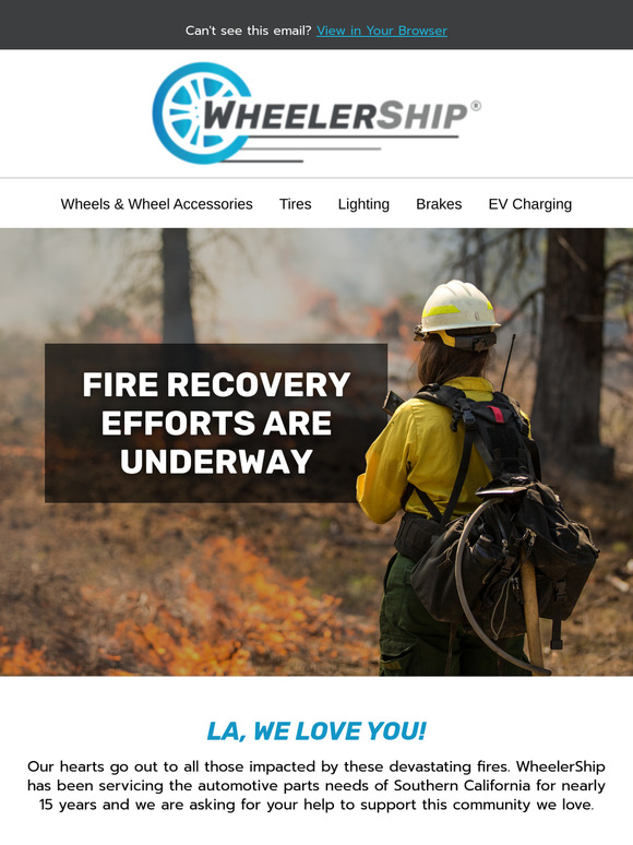 Support Our Wildfire Relief Efforts