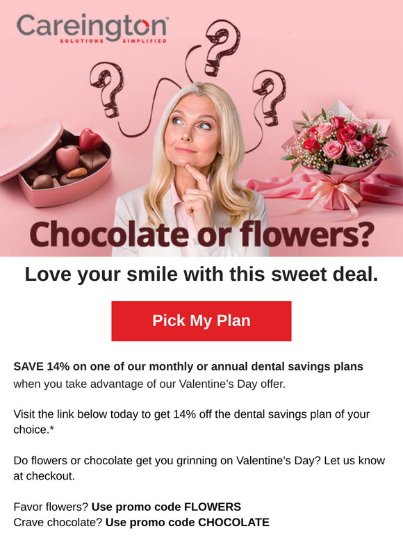 Get 14% off a dental savings plan - what a sweet deal!