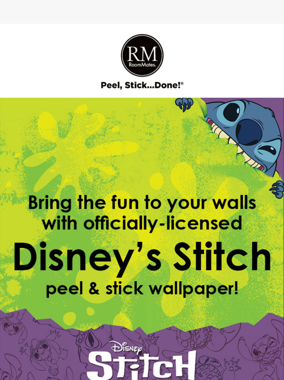 NEW! Disney Stitch Peel & Stick Wallpaper