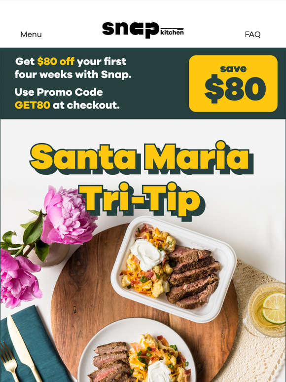 Our Santa Maria Tri-Tip sizzles