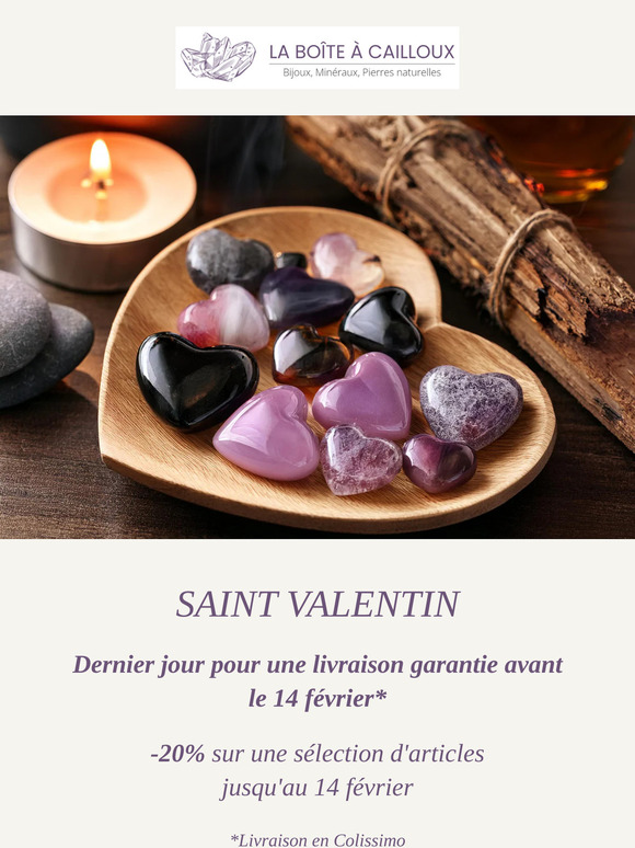 Saint Valentin: dernier jour pour une livraison garantie avant le 14 février !