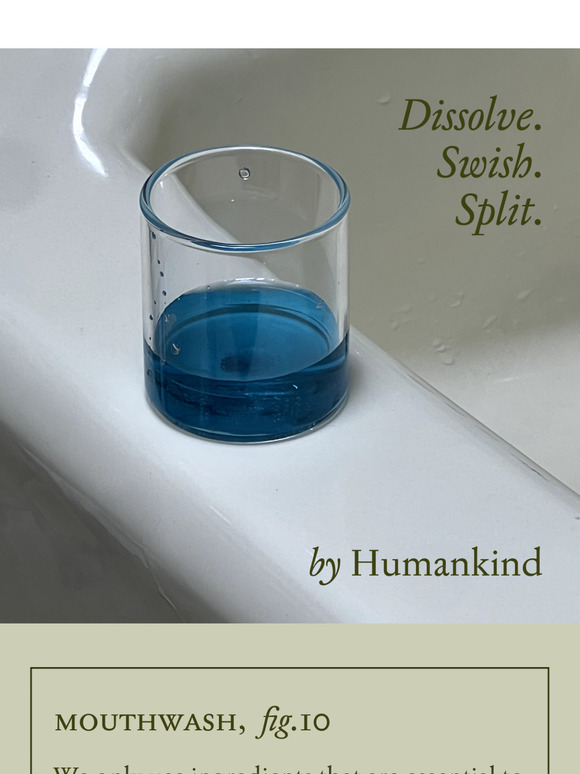Dissolving mouthwash –