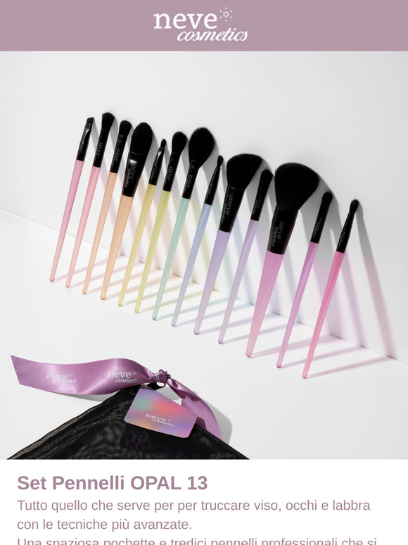 Nuovo Set Pennelli OPAL 13 + Brush Promo + Spedizione 2€!