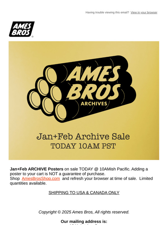 Jan+Feb Archive Sale