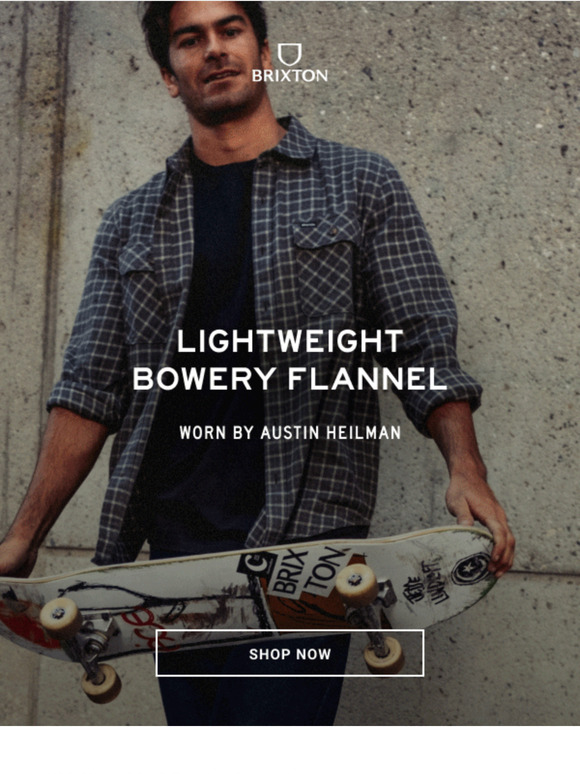 New Lightweight Bowery Flannel