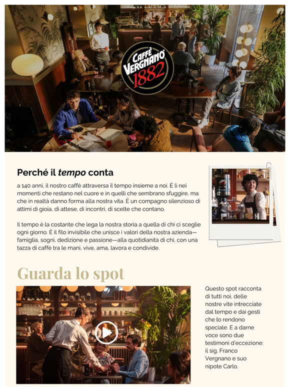 Perché il Tempo conta - Il nuovo spot di Caffè Vergnano ☕