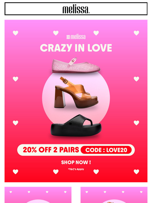 Fall for Two! 💖 20% OFF 2 Pairs this V-day!
