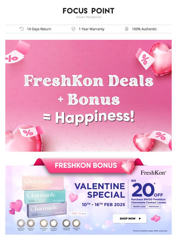 FreshKon Deals + Bonus = Happiness!