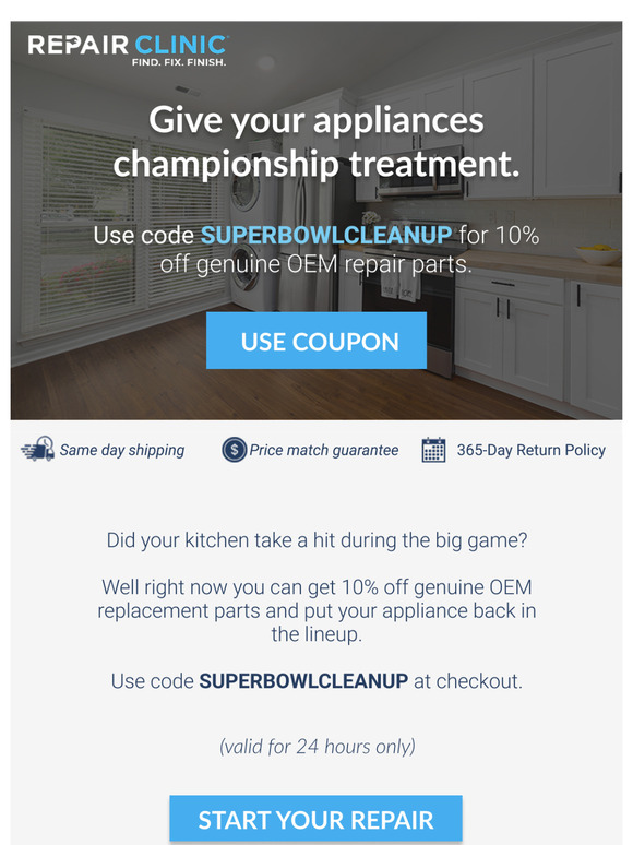  Give your appliances championship treatment 🏆
