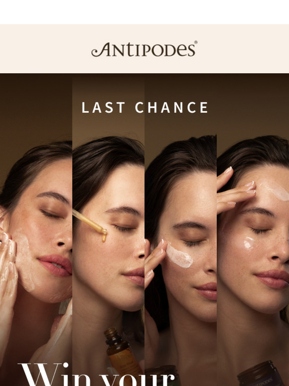 Your final chance to win a full skincare package