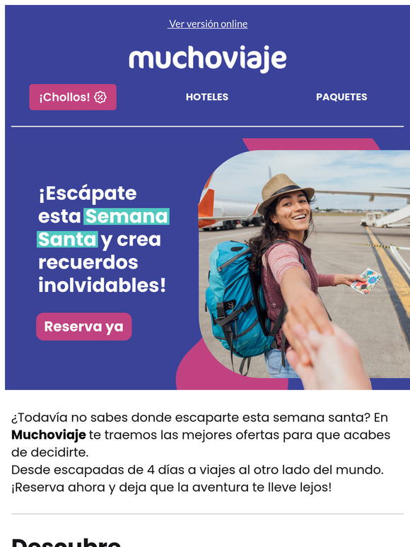 🌳Semana Santa: Reserva tus merecidas vacaciones