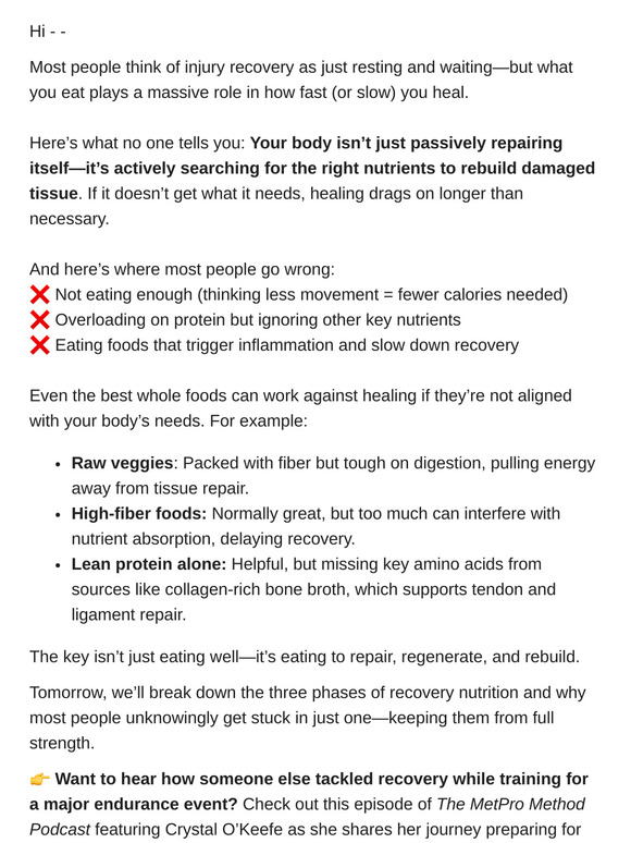 Are you accidentally slowing your recovery?