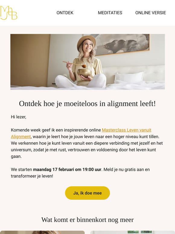 Ontdek hoe je moeiteloos in alignment leeft