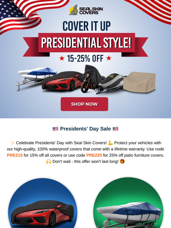 🇺🇸 Don’t Miss Our Prez Day Sale!