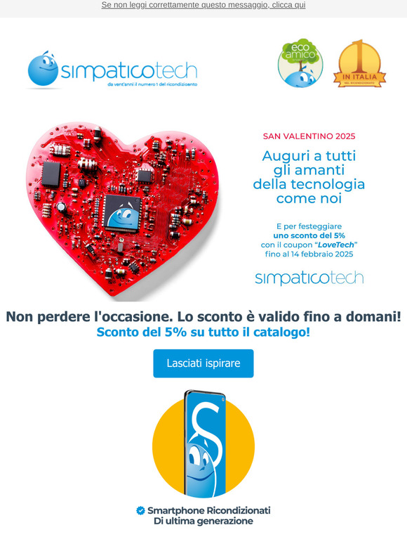💖 Non perdere l'occasione. Lo sconto è valido fino a domani!