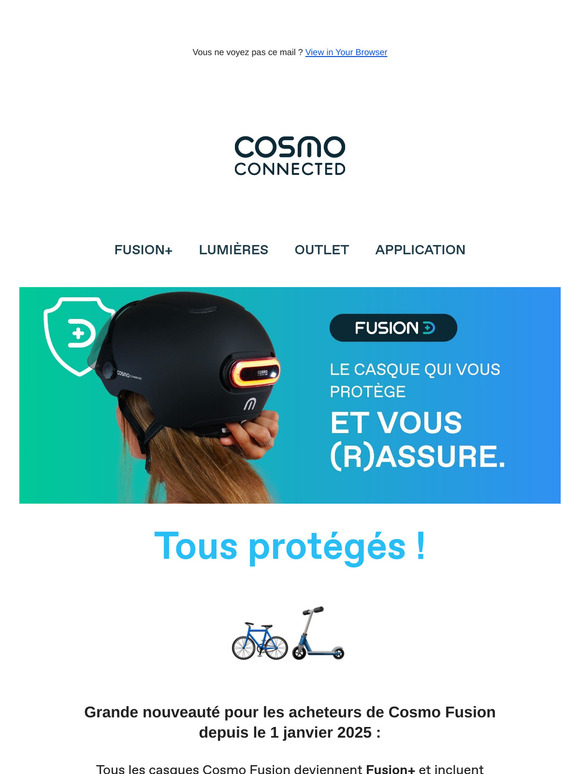 Nouveauté Fusion+ : un casque qui vous (r)assure