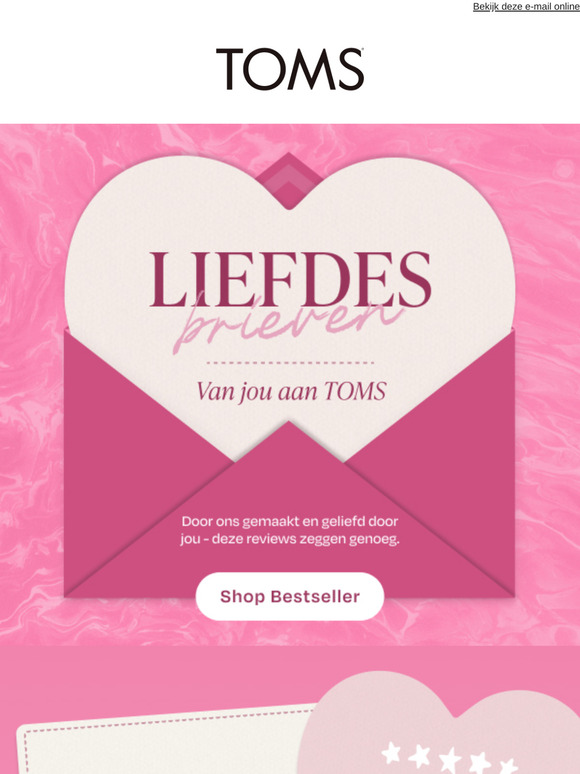 Liefdesbrieven Van jou aan TOMS