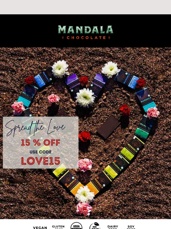 Valentine's Day Love with Mandala Chocolate! 💖🍫