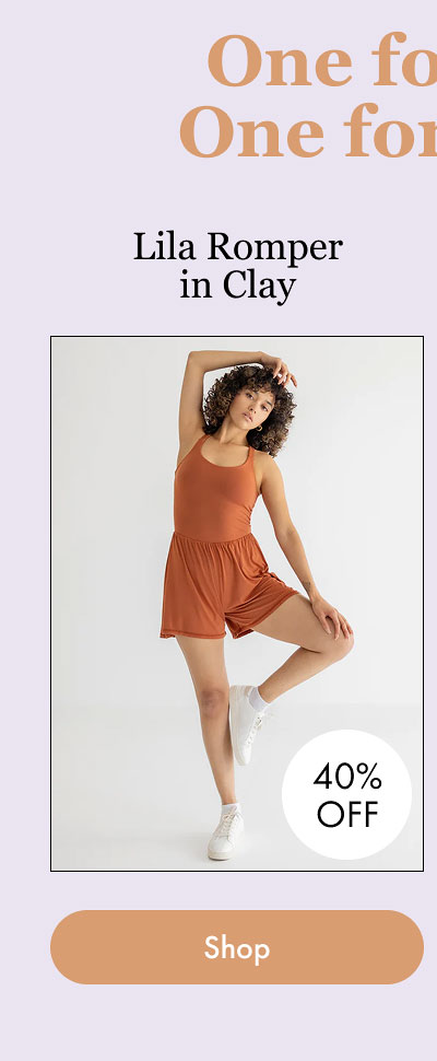 One for You, One for Bestie  Lila Romper in Clay  40% Off  [Shop]