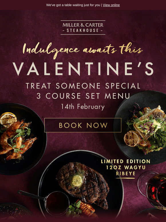 Shall we save you a table for you and your Valentine, —? ❤️