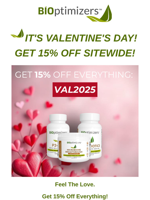 💚IT'S VALENTINE'S DAY! HURRY, GET 15% OFF SITEWIDE!💚