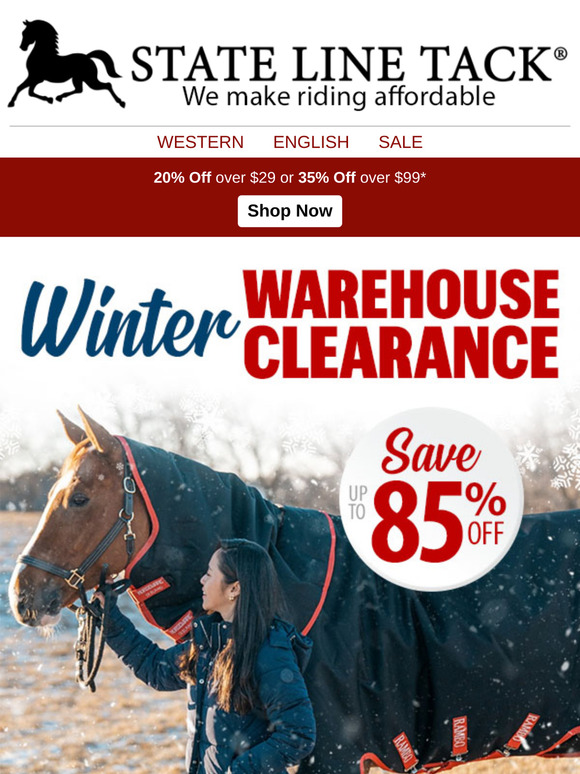 Winter Warehouse Sale | Up to 85% Off | Act Fast