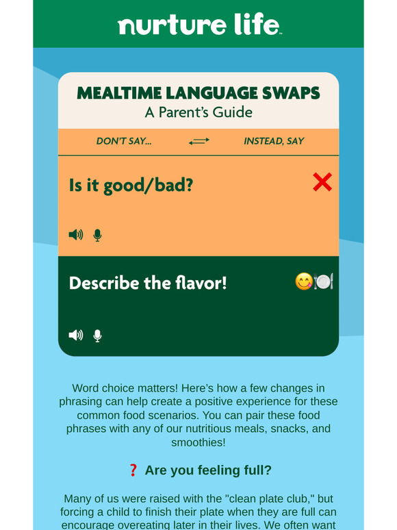 Try These Language Swaps at Mealtime