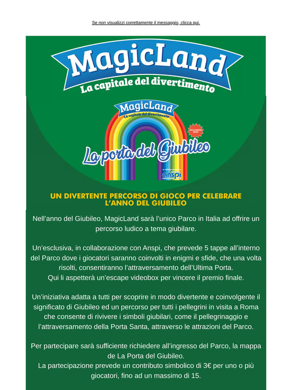 La porta del Giubileo a MagicLand