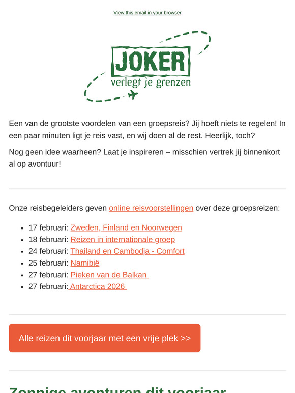 Zorgeloos op groepsreis😎