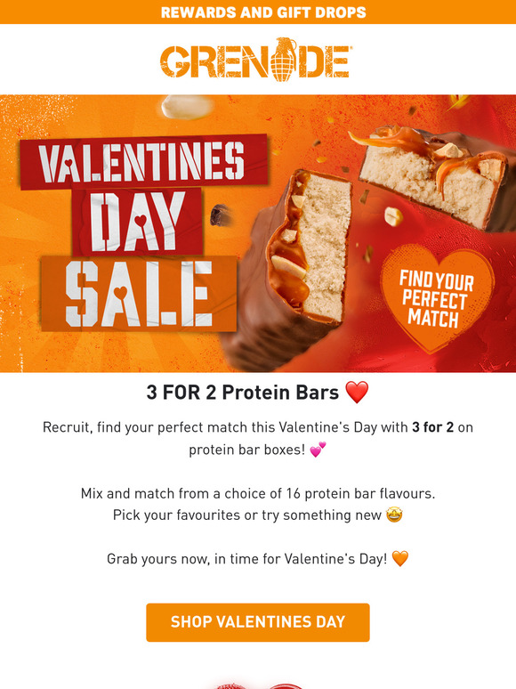 3 for 2 on Protein Bars! 🧡