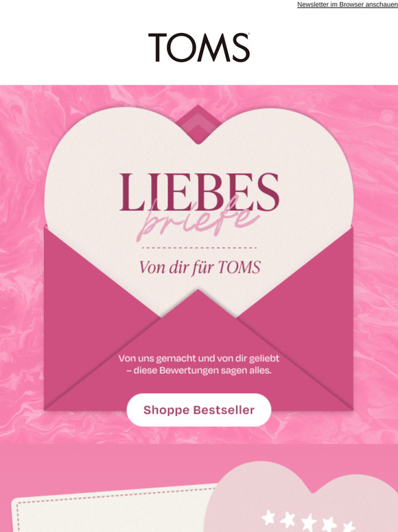 Liebesbriefe Von dir für TOMS