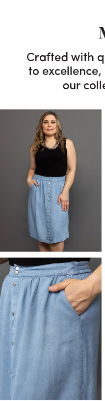 Pleated Lightweight Midi Skirt