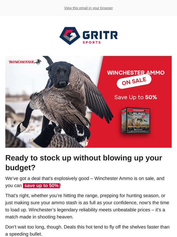📩Winchester Ammo on Sale – Save Up to 50%